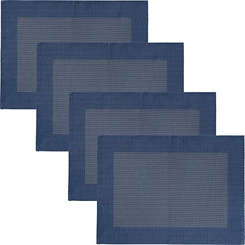 Erwin Müller Tischset 4er-Pack blau Größe 33x45 cm von Erwin Müller