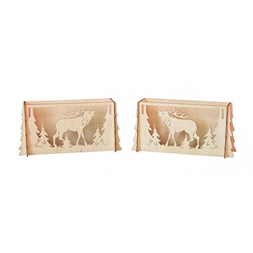 Erzwelt Original Erzgebirge 2er Set Hirsch Holz Erhöhung Sockel Bank Lichterbogenerhöhung, Beige, 11 x 23 x 8 cm, 2-Einheiten Erzwelt Original Erzgebirge 2er Set Hirsch Holz Erhöhung Sockel Bank Lichterbogenerhöhung, Beige, 11 x 23 x 8 cm, 2-Einheiten von Erzwelt