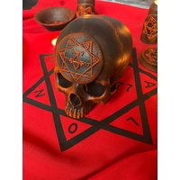 Babalon Schädel Thelema Crowley Altar Werkzeug Hexe Dekoration Für Zuhause Hexerei Lieferungen von EsotericUA