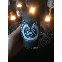 Mlo Kerzenständer Azerate Chaos Magie Kerzenhalter Anti Cosmic Pentagramm Altar Hexerei Zubehör Zauberei von EsotericUA