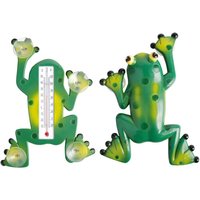 5 Stück Esschert Design Fensterthermometer, Temperaturmesser Motiv Frosch, von Innen ablesbar, ca. 18 cm x 24 cm von Esschert Design