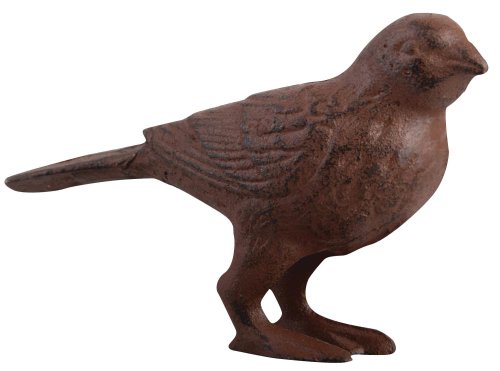 Esschert Design Gartenfigur, Skulptur Motiv Vogel, stehend, aus Gusseisen in braun, ca. 12 cm x 4,5 cm x 8 cm Esschert Design Gartenfigur, Skulptur Motiv Vogel, stehend, aus Gusseisen in braun, ca. 12 cm x 4,5 cm x 8 cm von Esschert Design