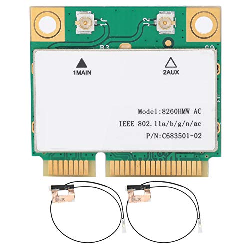 Estink Drahtlose Netzwerkkarte, 2,4 G / 5 G Gigabit-Dualband-WLAN-Karte, integrierte -PCI-E-Antenne, drahtlose Dualband-Netzwerkkarte (2,4 G / 5 G) für Spiele und Streaming von Estink