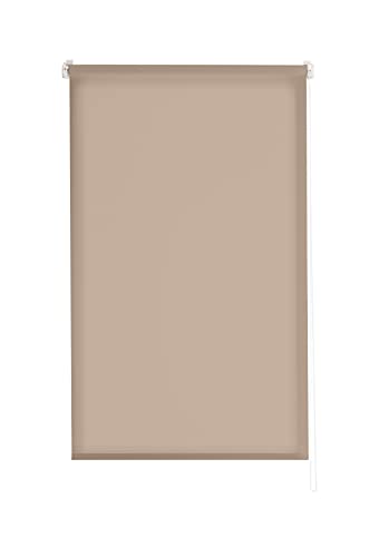 Estoralis Gove Rollo lichtdurchlässig “OHNE Werkzeug” Easyfix, Stoff, Taupe, 80 x 150 cm von Estoralis