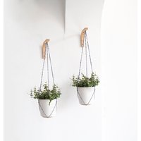 Wand Pflanzenaufhänger Mini 2Er Set, Wandhaken Zum Aufhängen Von Pflanzen, Kleine Pflanze Hängen, Hängepflanzenhalter, Pflanzenhaken Aus Holz von EthnicaDesigns