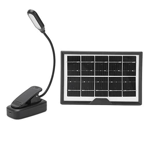 Eujgoov DC 5V Solar Wiederaufladbare Klemmlampe Flexible Neck LED-Leseleuchte mit Warmem Licht Weißem Licht Eujgoov DC 5V Solar Wiederaufladbare Klemmlampe Flexible Neck LED-Leseleuchte mit Warmem Licht Weißem Licht von Eujgoov