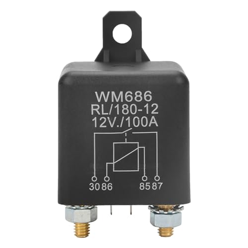 Starterrelais WM686 12VDC, Nagares Mr24 12v Rl 100A 4-poliges EIN/AUS-Auto-Starterrelais Hochleistungs-Autoschalter für Steuerbatterie Starterrelais WM686 12VDC, Nagares Mr24 12v Rl 100A 4-poliges EIN/AUS-Auto-Starterrelais Hochleistungs-Autoschalter für Steuerbatterie von Eujgoov