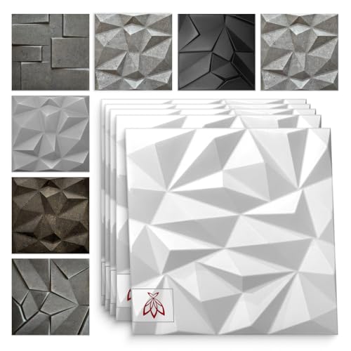 3D Wandpaneele Dekoren Wandverkleidung Deckenpaneele Platten Paneele Wanddeko Wandtattoos Polystyrol XPS Styropor 50x50cm 20m²-80 Stück Zirkon White 3mm stärke 3D Wandpaneele Dekoren Wandverkleidung Deckenpaneele Platten Paneele Wanddeko Wandtattoos Polystyrol XPS Styropor 50x50cm 20m²-80 Stück Zirkon White 3mm stärke von Eurodeco
