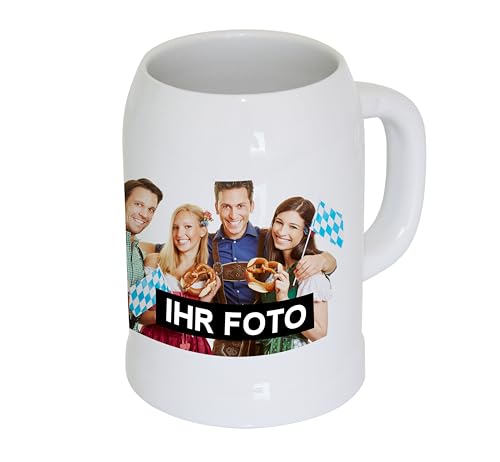 Eurofoto Bierkrug mit Bild und Text personalisiert | 500ml | panorama | Bier-Humpen mit Wunsch-Motiv und Wunsch-Text individuell gestalten von Eurofoto