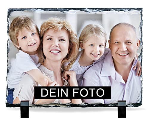 Schiefertafel mit Foto (20x15) Querformat | Schieferplatte personalisiert | Tafel aus Schiefer mit eigenem Bild von Eurofoto