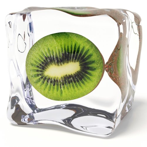 Eurographics DG-AU2102 Glasbild Deco Glass Iced Kiwi 20 x 20 cm von EuroGraphics