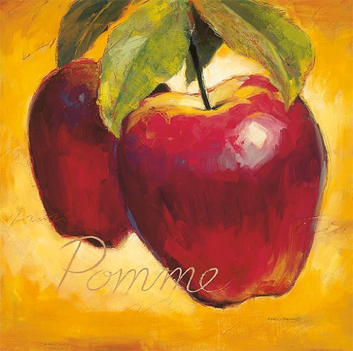 Eurographics MAF5424 Fabiano M., Luscious Apples, 50 x 50 cm, Hochwertiger Kunstdruck von EuroGraphics