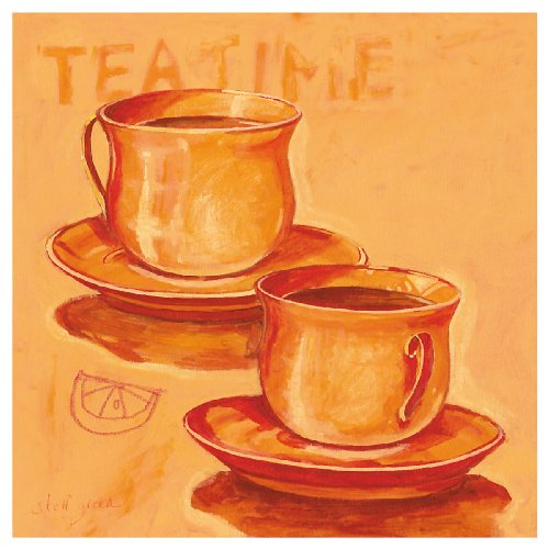 Eurographics SEG1130 Steff Green, Teatime, 18 x 18 cm, Hochwertiger Kunstdruck von EuroGraphics