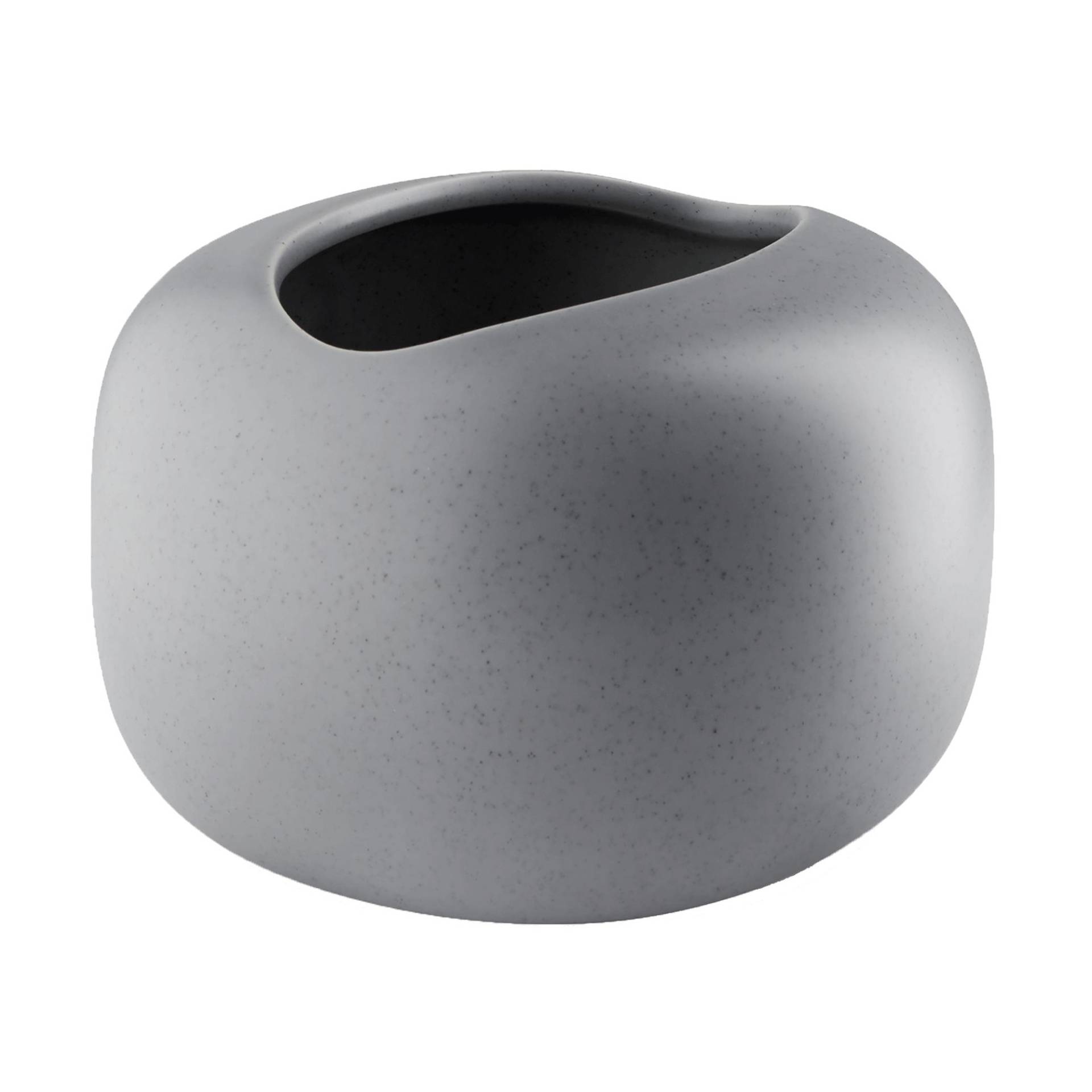 Eva Solo - Stone Blumentopf Ø 16 cm - grau/H x Ø 12x16cm/Stein-Look von Eva Solo