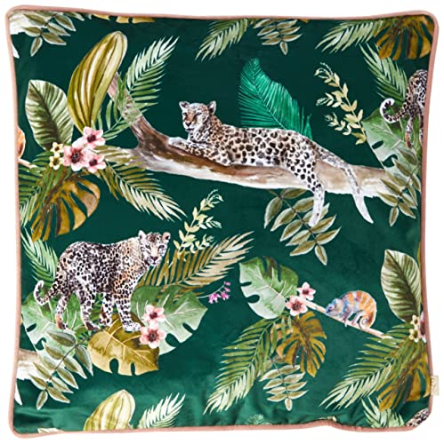 Evans Lichfield Jungle Leopard Kissenbezug, Grün, 45 x 45cm von Evans Lichfield