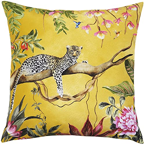 Evans Lichfield Leopard Outdoor-Kissenbezug, Polyester, Gold, 43 x 43cm von Evans Lichfield