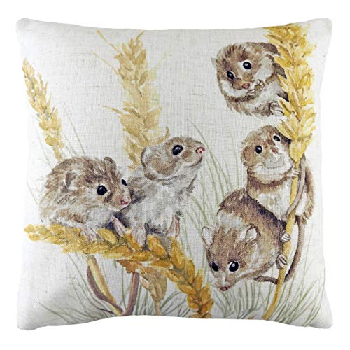 Evans Lichfield Woodland Fieldmice Kissenbezug, Mehrfarbig, 43 x 43 cm von Evans Lichfield