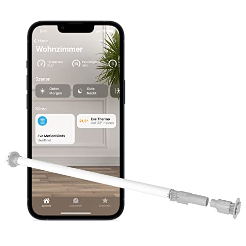 Eve MotionBlinds Upgrade Kit für Rollos – Motor zum nachrüsten bestehender Rollos im Innenraum (Apple HomeKit), Zeitpläne, keine Bridge nötig, Bluetooth/Thread von Eve