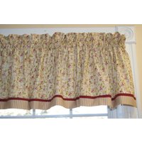 Gold Cranberry Rot Grün Floral Beige Volant La Vie Est Belle 17" X 44" Vorhang Fensterbehandlung Dressing Drapes Home Décor Custom Jobs von Everythinginvalance