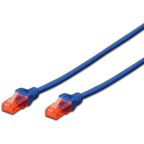 Ewent Netzwerk Kabel Patch Cat 6 U/UTP, AWG 24/7, 2 x RJ45 blau von Ewent