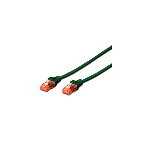 ewent Netzwerk Patchkabel Cat 6 U/UTP, AWG 24/7, 2 RJ45 Stecker grün von Ewent