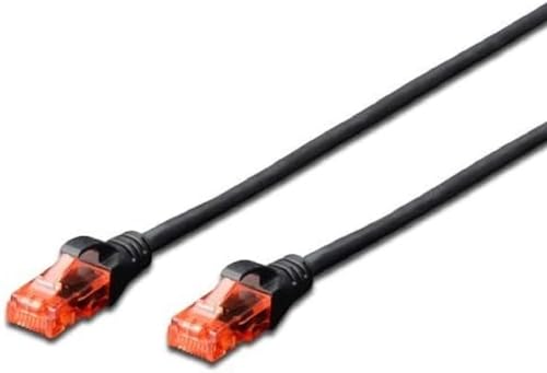 ewent Netzwerk Patchkabel Cat 6 U/UTP, AWG 24/7, 2 RJ45 Stecker schwarz von Ewent