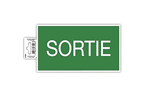 Exacompta 67006E Ausgang Klebeschild 20x11cm Grün aus UV-beständigem PVC Hinweisschild Schilder Warnhinweis Sticker Aufkleber Türschild Exacompta 67006E Ausgang Klebeschild 20x11cm Grün aus UV-beständigem PVC Hinweisschild Schilder Warnhinweis Sticker Aufkleber Türschild von Exacompta