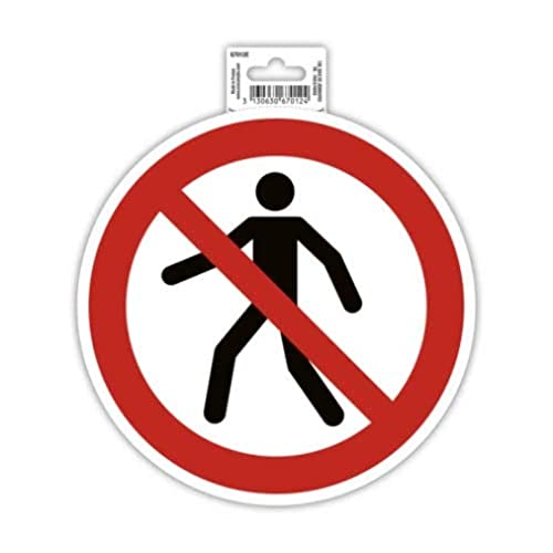 Exacompta 67012E Kein Zutritt für Fußgänger Klebeschild Ø20cm Rot-Weiß aus UV-beständigem PVC Hinweisschild Schilder Warnhinweis Sticker Aufkleber Türschild Exacompta 67012E Kein Zutritt für Fußgänger Klebeschild Ø20cm Rot-Weiß aus UV-beständigem PVC Hinweisschild Schilder Warnhinweis Sticker Aufkleber Türschild von Exacompta