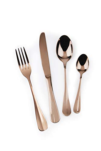 Excelsa Elite Copper Besteck-Set, 24-teilig, Stahl 18/0 von Excelsa