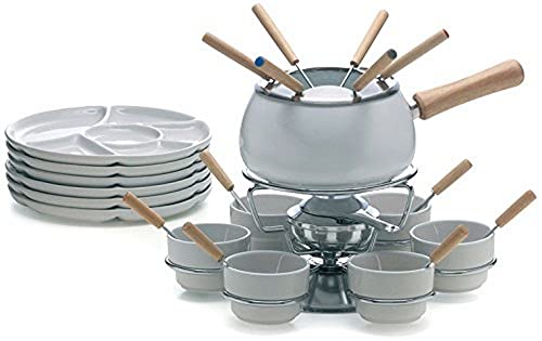 Excèlsa Fondue Set, 28-teilig, Weiß von Excelsa