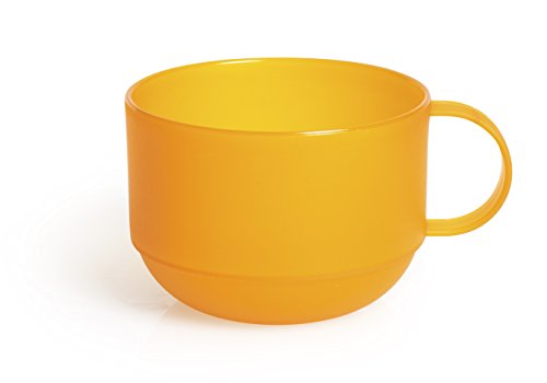 Excelsa Jumbo-Tasse Rainbow 0,50 Liter, Kunststoff, orange, 11 x 11 x 8 cm von Excelsa