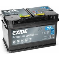 Exide EA722 Premium Carbon Boost 12V 72Ah 720A Autobatterie inkl. 7,50€ Pfand von Exide