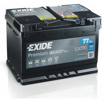 Exide - EA770 Premium Carbon Boost 12V 77Ah 760A Autobatterie inkl. 7,50€ Pfand von Exide
