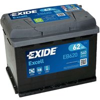 Exide EB620 Excell 12V 62Ah 540A Autobatterie inkl. 7,50€ Pfand von Exide