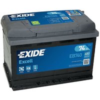 Exide - EB740 Excell 12V 74Ah 680A Autobatterie inkl. 7,50€ Pfand von Exide