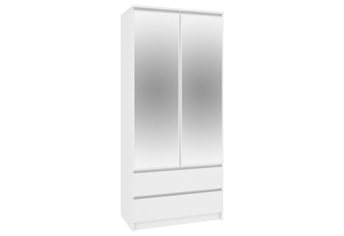 Expedo Schrank mit Spiegeln ARIVA S90, weiß, 90x180x51 von Expedo