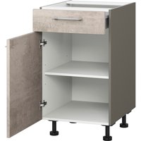 KOCHSTATION Unterschrank "KS-Trea US40", mit einem Auszug und einer Tür, Einlegeboden, Breite 40 cm, Höhe 75 cm von Kochstation