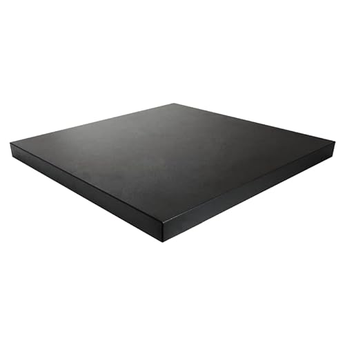 Dekorspanplatte Schwarz Matt Miniperl, als Tischplatte, Schreibtischplatte, Laden- und Möbelbau, 100x70 cm, Stärke: 19 mm von ExpressZuschnitt.de