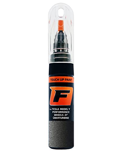 FIRANTO Lackstift Autolack Reparaturstift für Tesla Motors Model Y/Model 3 Performance Überturbine Felgen - 2-in-1 Autolack Kratzer 15ml von F FIRANTO