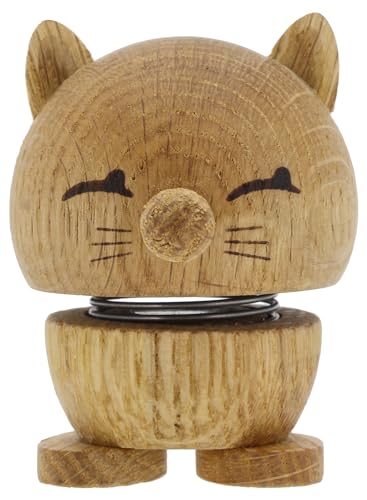 Hoptimist Cat 5,5 x 5,9 x 7,3 cm Oak von Hoptimist