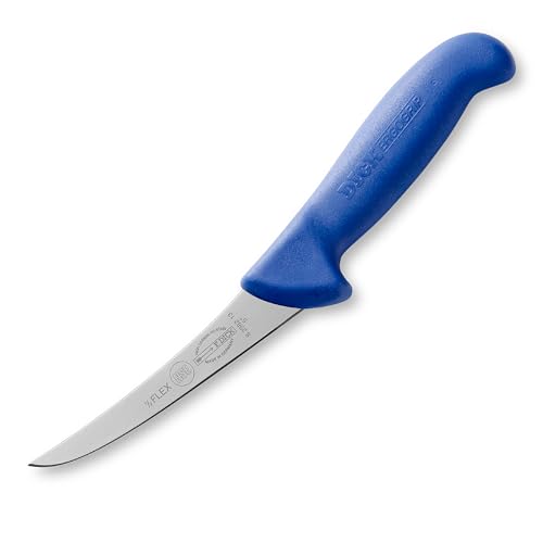 F. DICK Ausbeinmesser, ErgoGrip, halbflexibel (Messer mit Klinge 13cm, X55CrMo14 Stahl, nichtrostend, 56° HRC) 82982131, Blau von F. DICK