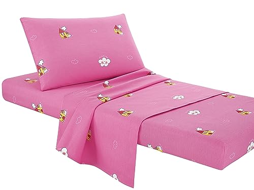 Fabe Set, Baumwolle, Design Bettwäsche mit Spannbetttuch, 60 x 125 cm, Bettlaken 122 x 152 cm, Kissenbezug 60 x 46 cm, Farbe Rosa, Lenzuolino Baby von Fabe