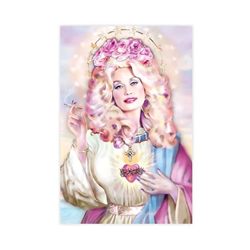 Saint Dolly Parton 49 Leinwand-Poster, Wandkunst, Dekoration, Bild, Gemälde für Wohnzimmer, Schlafzimmer, Dekoration, ohne Rahmen, 20 x 30 cm von FABIVA