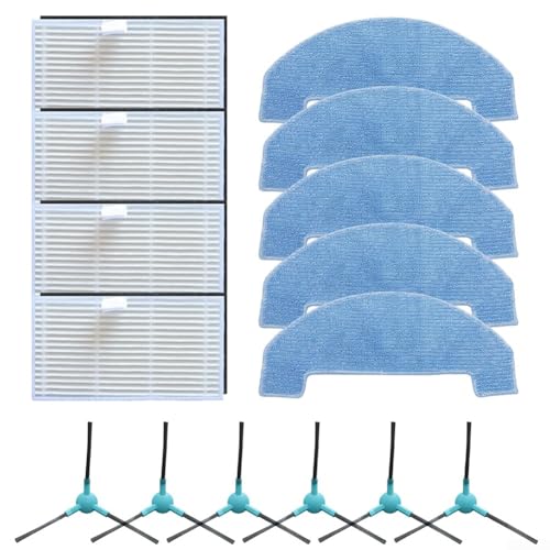 Ersatz-HEPA-Filter-Seitenbürsten-Mopp-Pads, kompatibel mit Ultenic für T20 Pro Lite HonorChoice S3 S3Plus R3 R3Plus Roboter-Staubsauger-Teile Ersatz-HEPA-Filter-Seitenbürsten-Mopp-Pads, kompatibel mit Ultenic für T20 Pro Lite HonorChoice S3 S3Plus R3 R3Plus Roboter-Staubsauger-Teile von FACAIIO