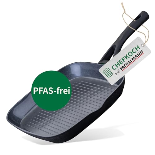 FACKELMANN Chefkoch trifft Keramik-Grillpfanne Hamburg – Hochwertige 28 cm Antihaft-Pfanne aus recyceltem Aluminium, backofengeeignet, für alle Herdarten FACKELMANN Chefkoch trifft Keramik-Grillpfanne Hamburg – Hochwertige 28 cm Antihaft-Pfanne aus recyceltem Aluminium, backofengeeignet, für alle Herdarten von FACKELMANN