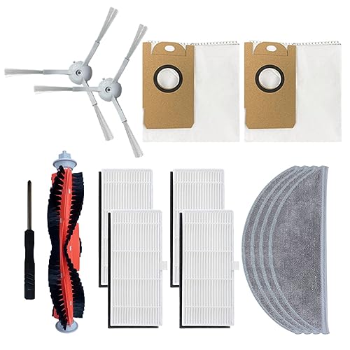 Ersatzteile Zubehör für Lydsto R1 / R1A / R1 Pro / S1 Roboter Staubsauger Mop Pads Filter, inklusive 2 Seitenbürsten, 4 Filter, 1 Rollenbürste und 4 Wischtuch, 2 Staubbeutel von FACULX