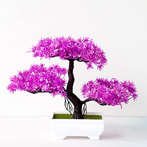 Künstlicher Bonsai-Baum - Gefälschte Pflanze im Topf Künstliche Pflanzen, Bonsai-Pflanze für Heimdekoration, Büro Fensterbank Hof, Desktop Display, Bäume Indoor Zen Garten Dekor von FACULX