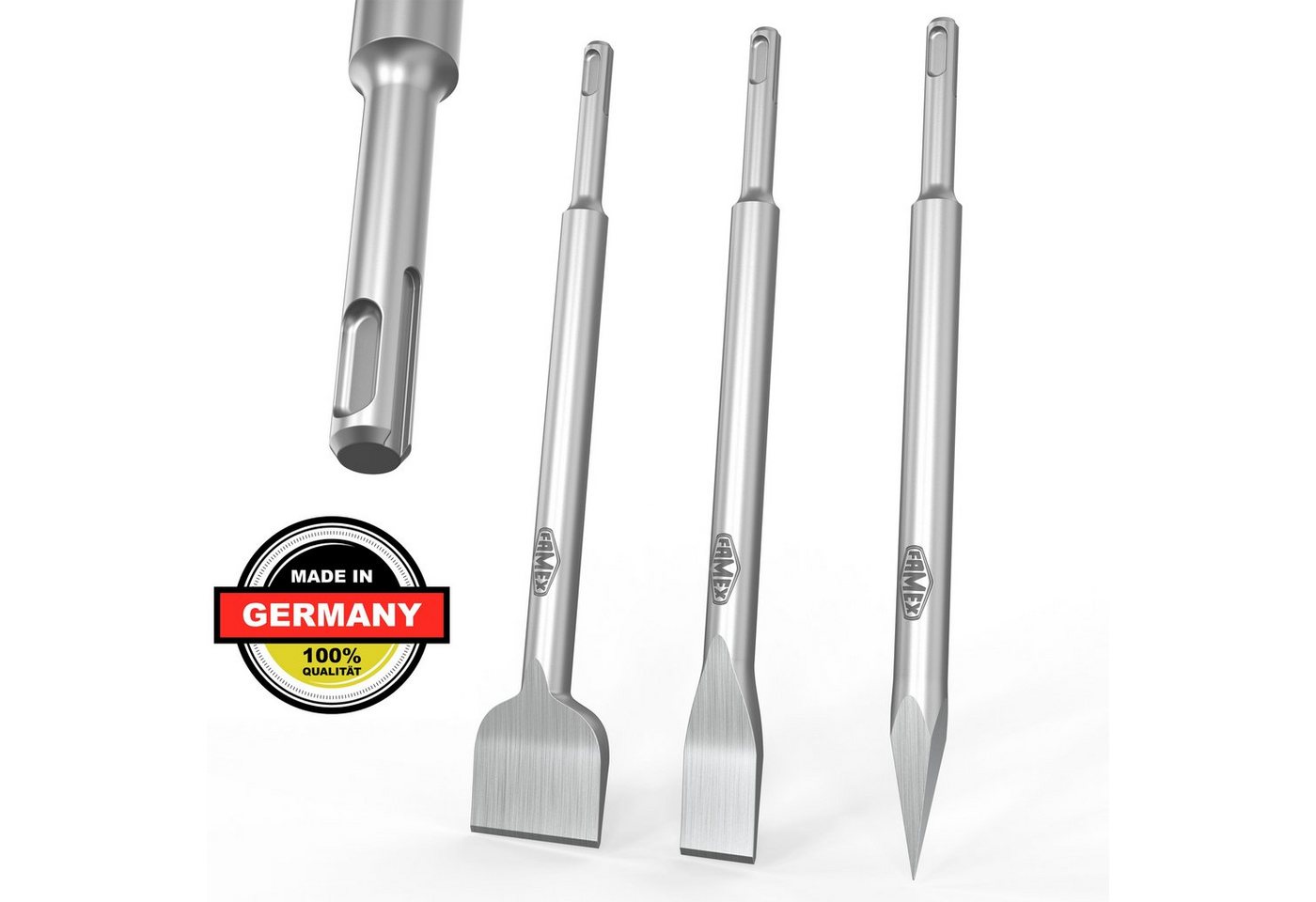 FAMEX Meißel-Set 8385-3 Meißel Satz SDS-Plus von FAMEX