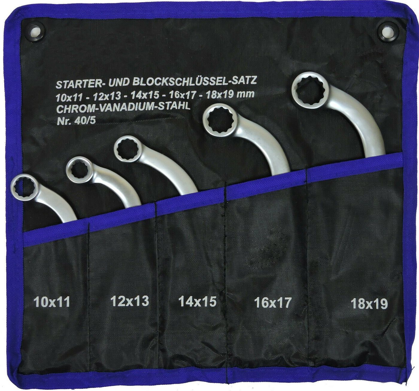 FAMEX Ringschlüssel 10366 Starterschlüssel Satz Starter und Blockschlüssel - Schraubenschlüssel Set (Schraubenschlüssel, 5 St), Sehr hohe Qualität - erlaubt hohe Standzeiten von FAMEX