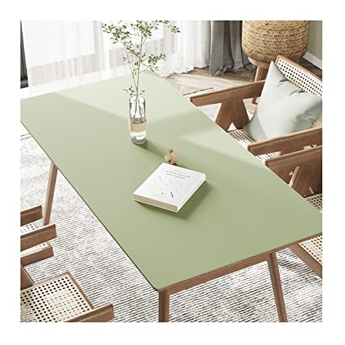 FANIVIN PU Tischdecke Tischmatte Tischfolie Schreibtisch Tischschutz Matte Haushalt Küche Bürobedarf Einseitig Wasserdicht Multifunctional Grün 80 * 80cm von FANIVIN